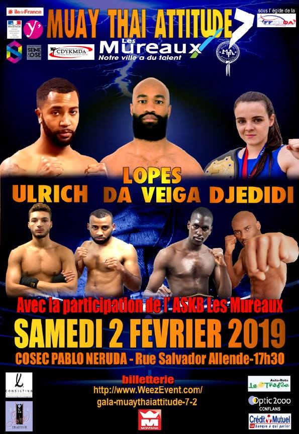Muay thai attitude boxe Les Mureaux 2 fevrier 2019