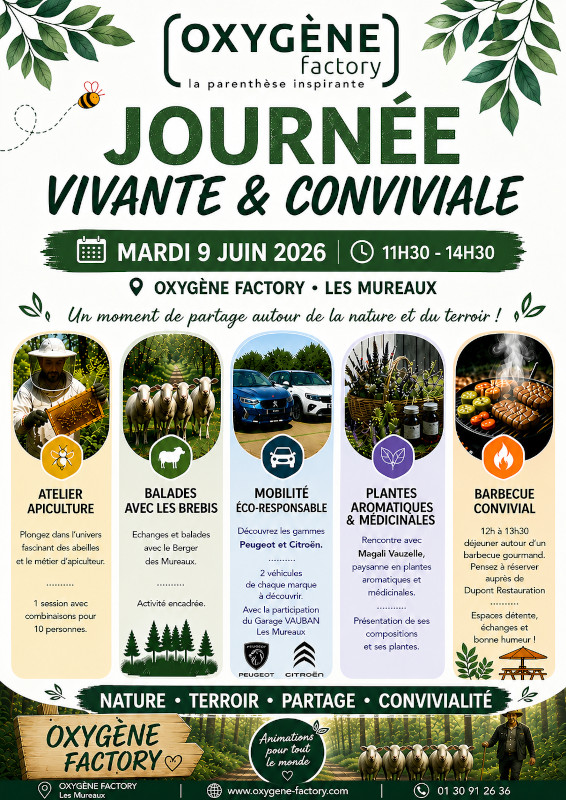 Oxygène Factory Journée Printemps 9 juin 2026 plus vert