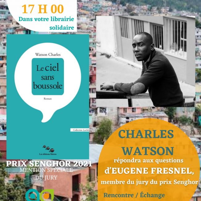 L&rsquo;écrivain Charles Watson, lauréat du prix Senghor 2021, aux Mureaux