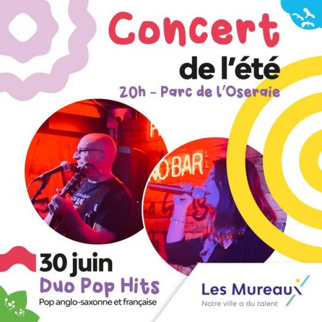 Concert  de l&rsquo;été avec le Duo Pop Hits