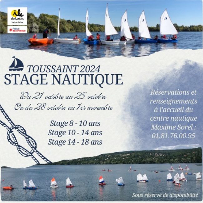 Stage Nautique Vacances de Toussaint 2024