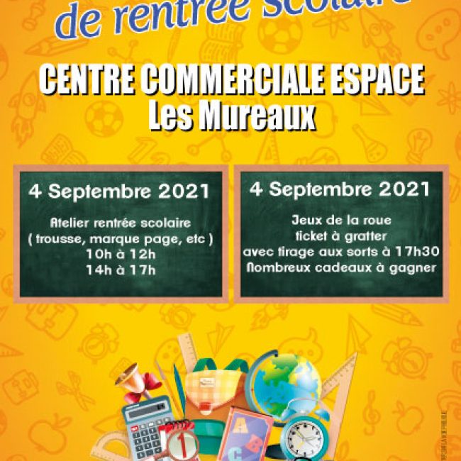 Animation de rentrée scolaire au Centre Commercial Espace