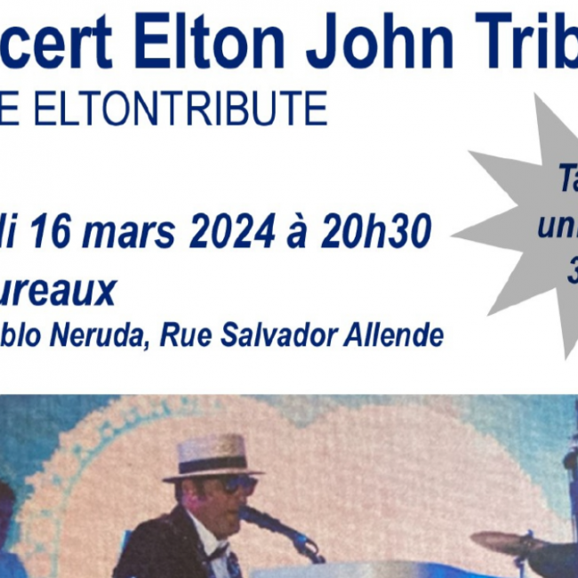 Concert Elton John Tribute aux  Mureaux