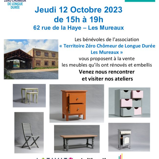 Portes ouvertes &#8211; Vente de meubles relookés