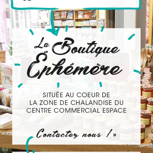 Inauguration boutique éphémère au centre commercial ESPACE