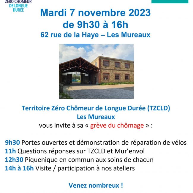 PORTES OUVERTES « grève du chômage » mardi 7 novembre au 62 RUE de La HAYE aux Mureaux