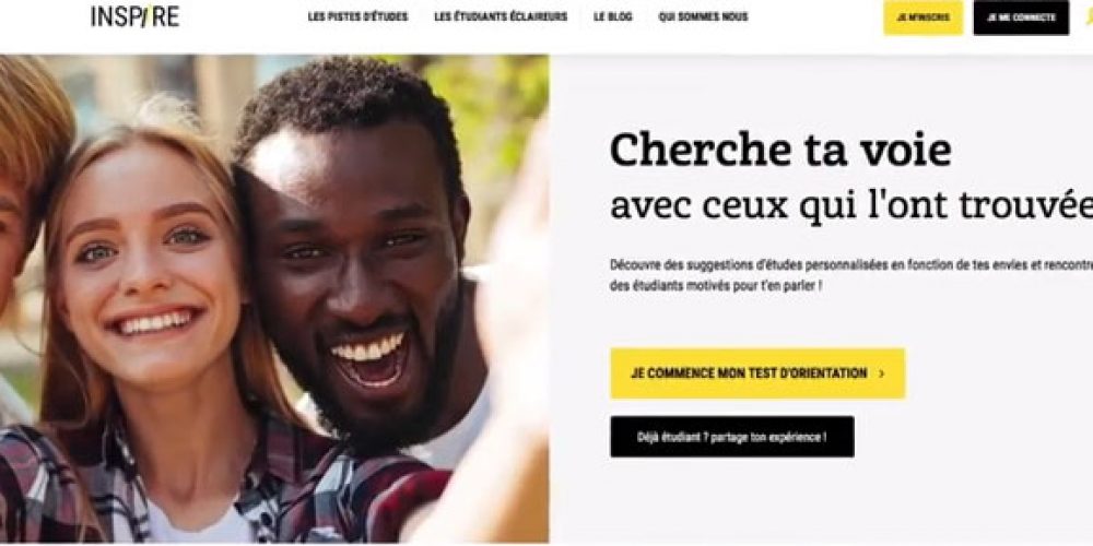 La plateforme d’aide à l’orientation post-bac INSPIRE  labellisée par le Ministère