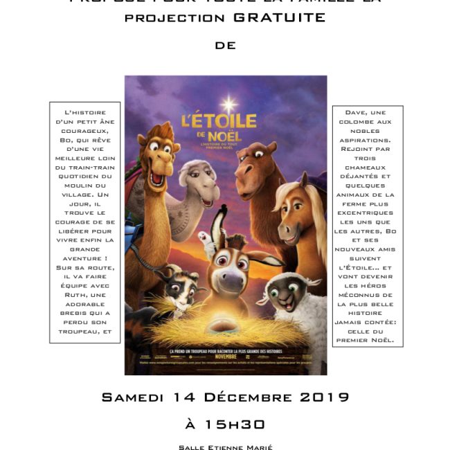 Gouter de Noël autours du film « L&rsquo;étoile de Noël »