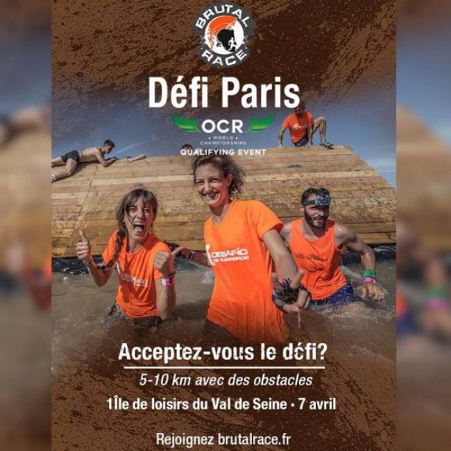 Brutal Race DÉFI PARIS 5 ou 10km, 20 ou 25 obstacles militaires, seul ou en équipe