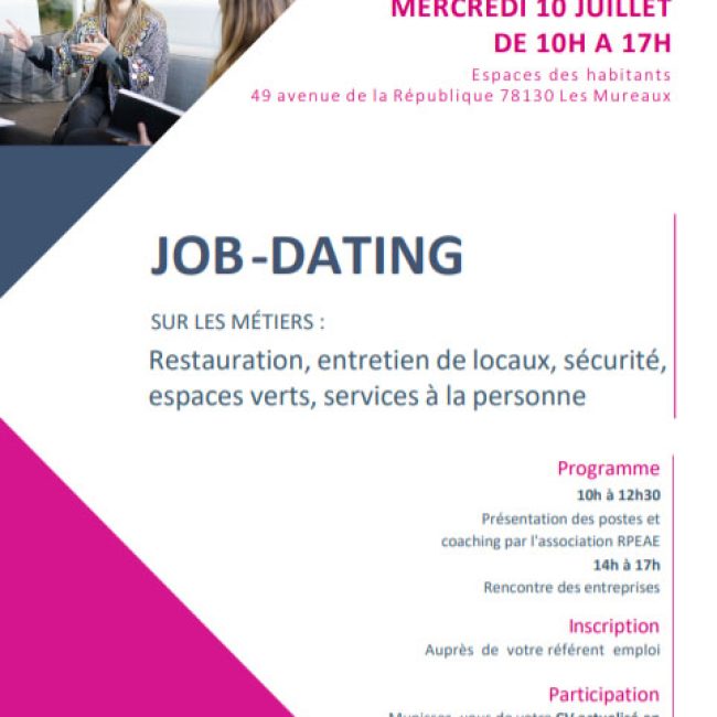 Activity propose un Job dating entretien restauration &#8230;