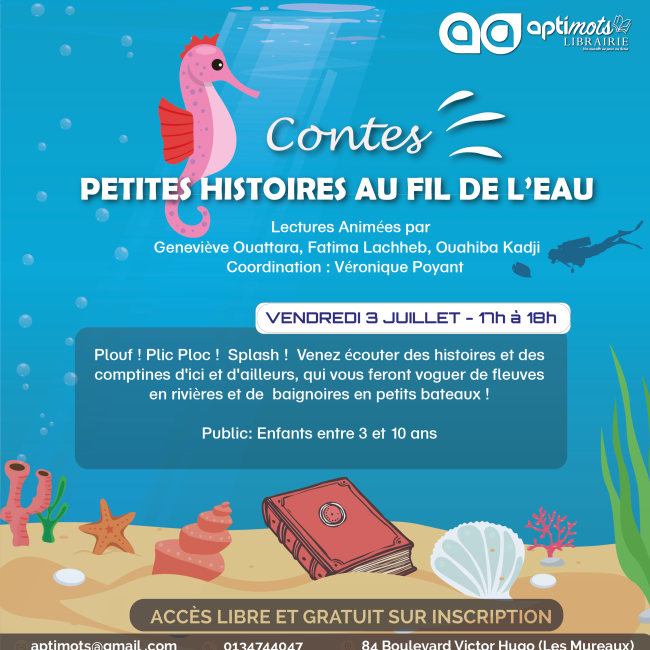 Contes, petites histoires au fil de l&rsquo;eau / Librairie Aptimots
