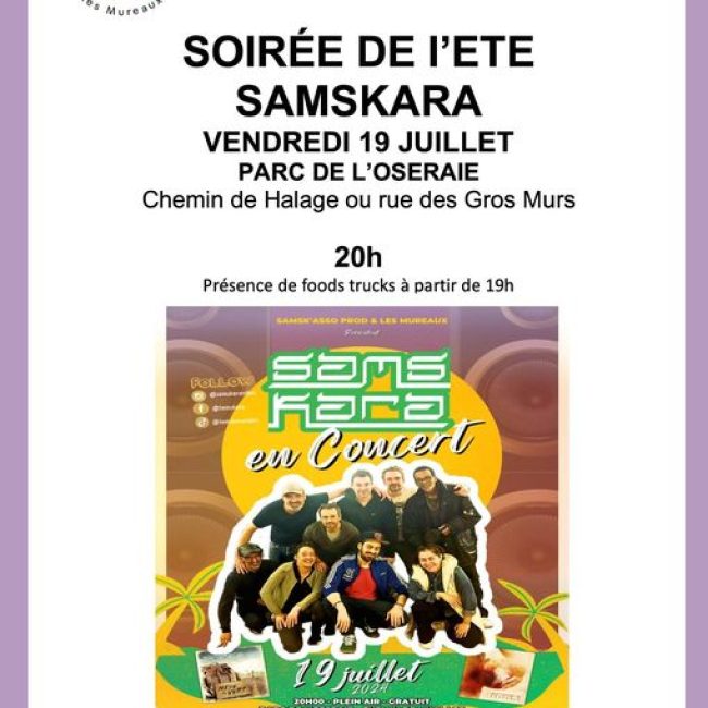 Soirée de l&rsquo;été SAMSKARA aux Mureaux