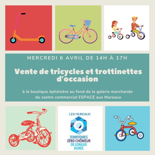 Vente de tricycles et trottinettes d&rsquo;occasion