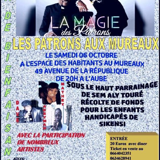 Les PATRONS aux Mureaux : Gala de bienfaisance