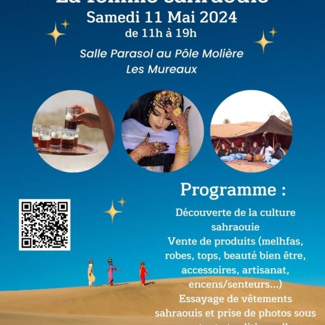 Journée culturelle aux Mureaux  » LA FEMME SAHRAOUIE »