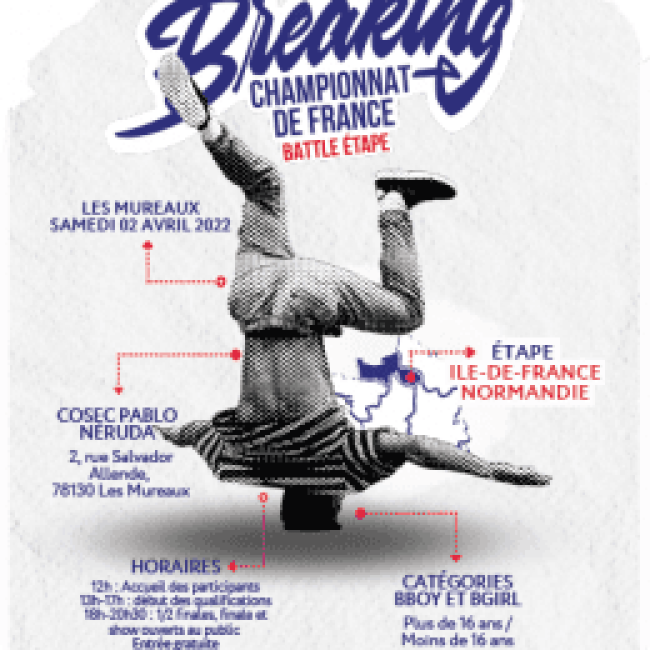 INSCRIPTIONS B.BOY B.GIRLS / CHAMPIONNAT DE FRANCE DE BREAKING FFD – QUALIFICATION REGIONS ILE-DE-FRANCE ET NORMANDIE